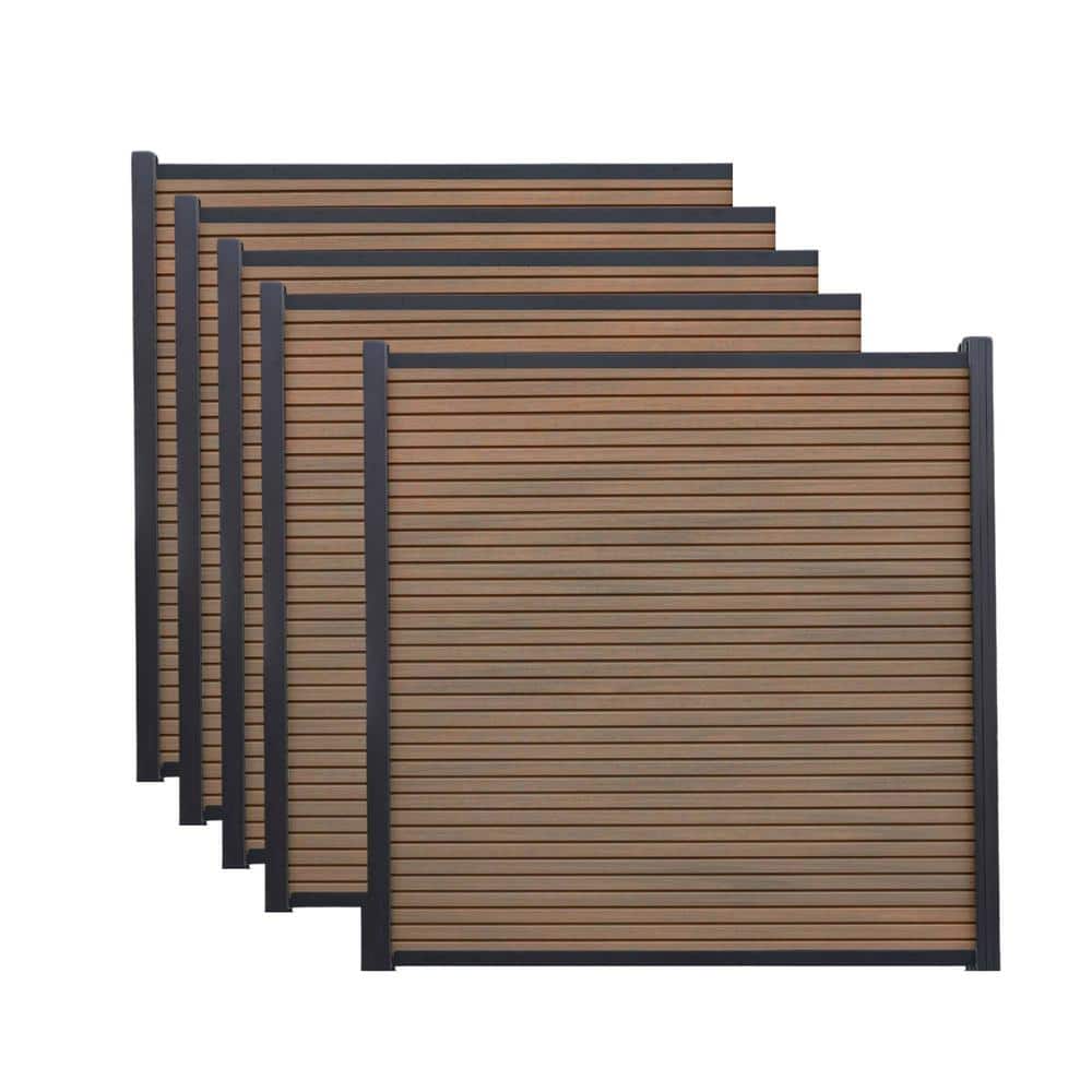 6 ft. x 6 ft. Riviera Composite Fence Panel Teak (5-Pack) price history on PriceWatchPro