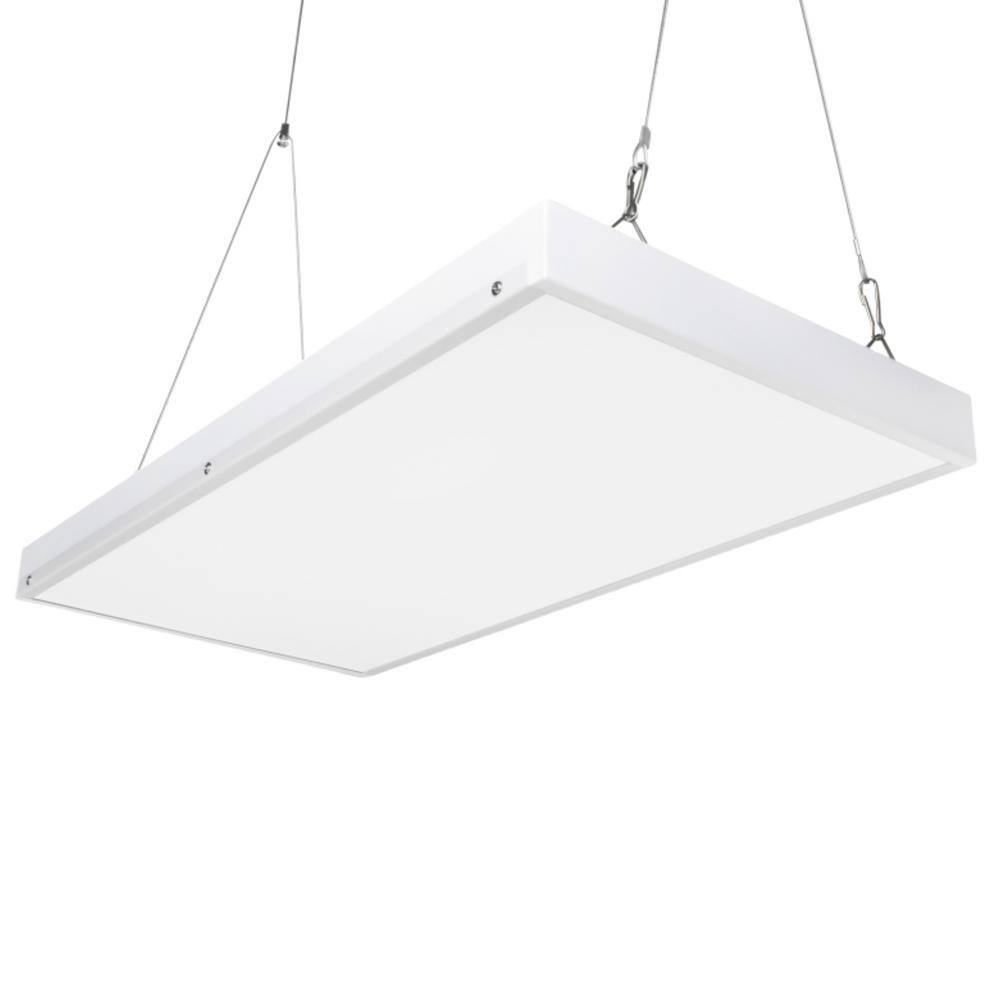 2 ft. 100-Watt Integrated LED White High Bay Light 5000K Industrial Workshop Linear Hanging Light (1-Pack) price history on PriceWatchPro