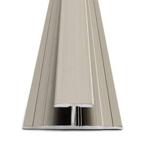 Satin Nickel 5.5mm x 84 in. Aluminum T-Mold Floor Transition Strip