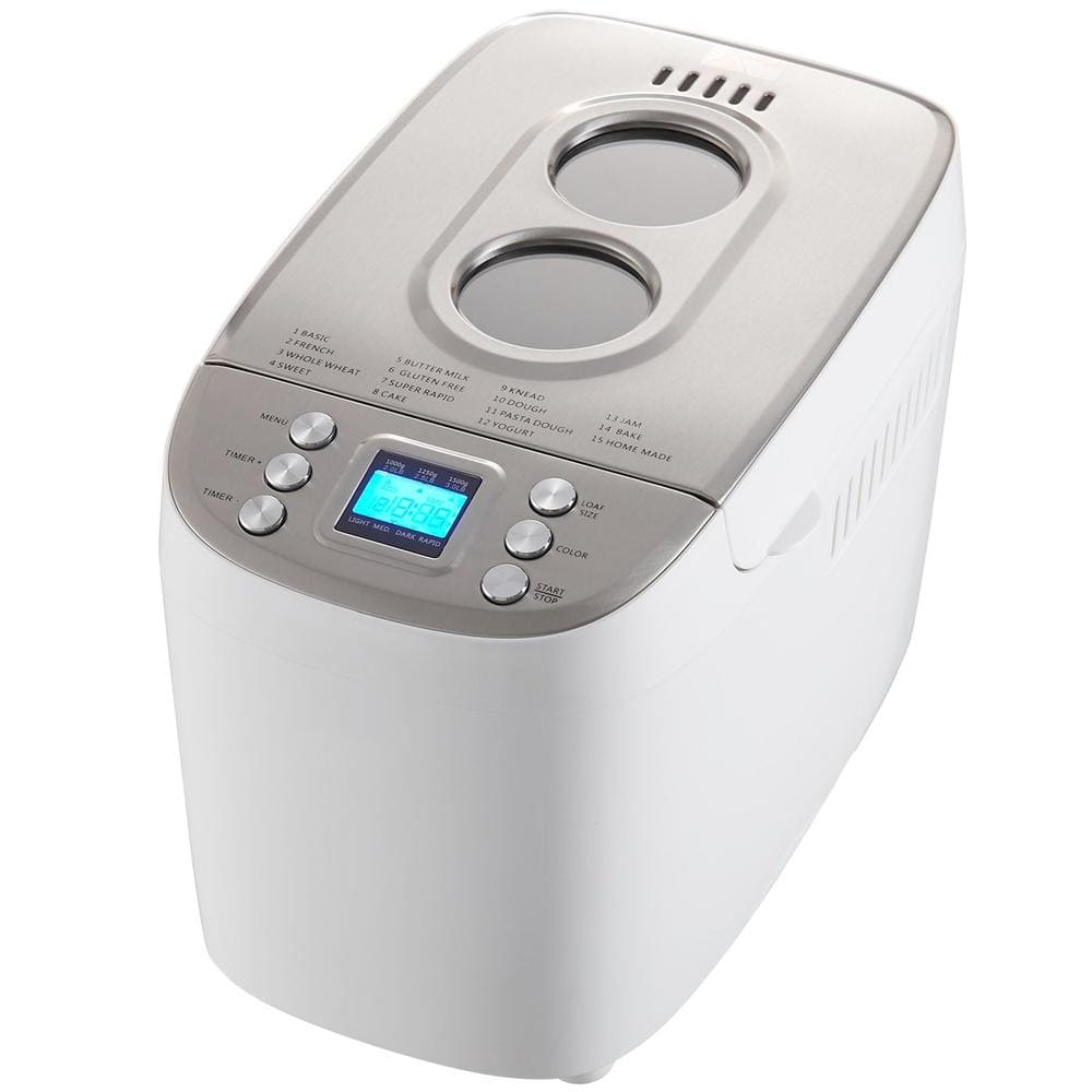15-in-1 Programmable Bread Maker 3 lb with Ceramic Pan and Gluten Free Setting price history on PriceWatchPro