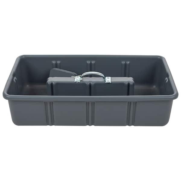 AMERICAN BUILT PRO Professional Grade 25 in. Gray Polyethylene Tote Tray with 6-Dividers