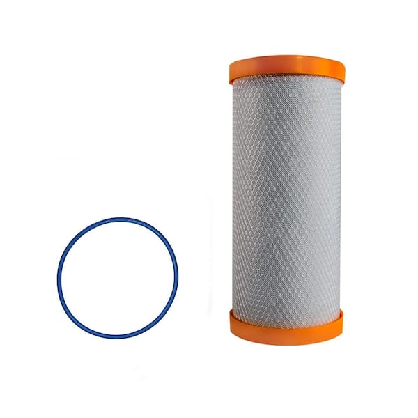 Pelican Water Replacement 10 in. Carbon Block Filter and O-Ring