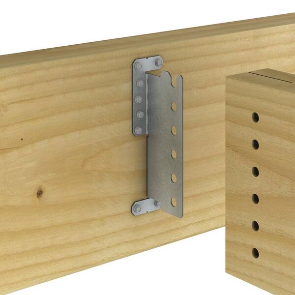12-Gauge ZMAX Galvanized Concealed Joist Tie with (6) Short Pins