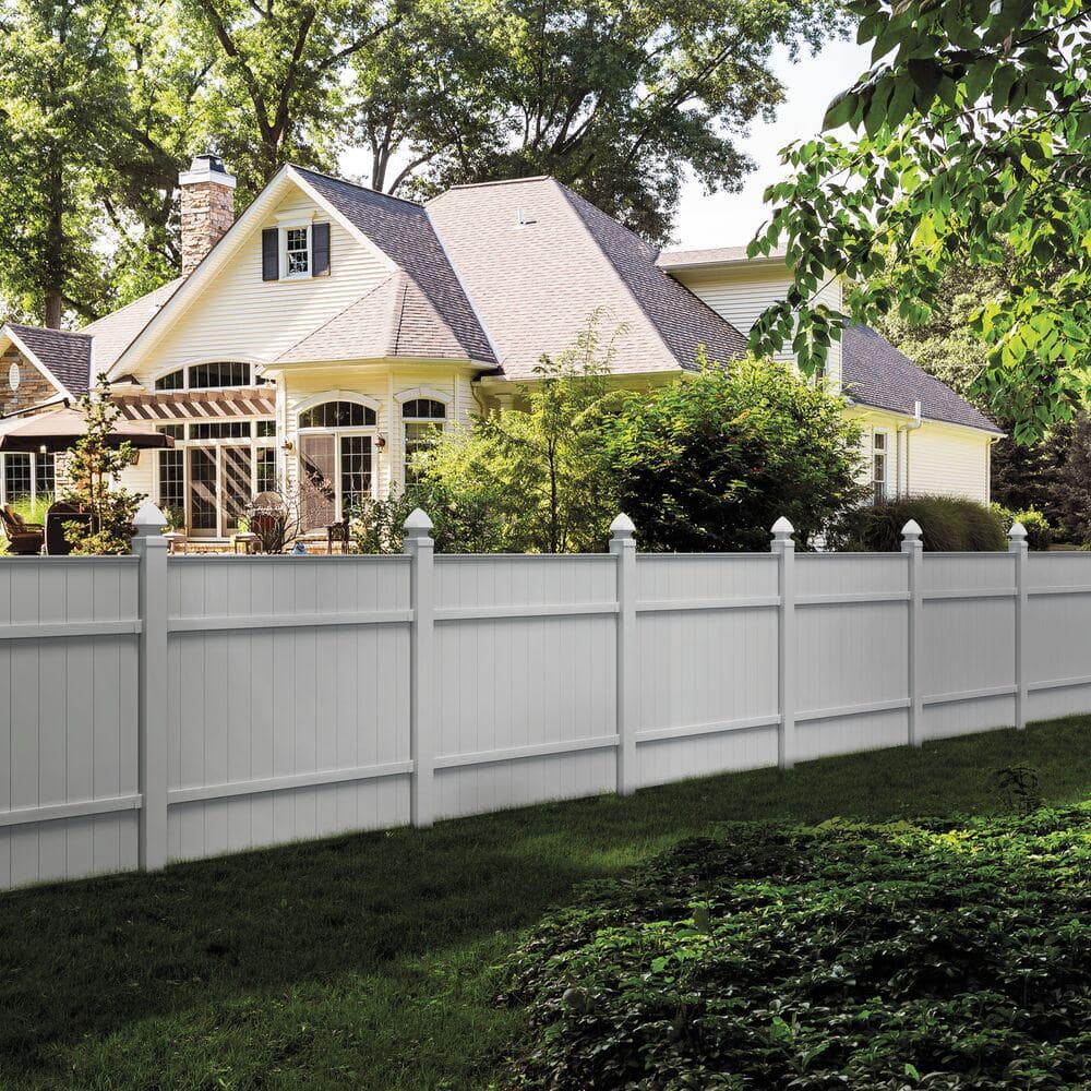 Heavy Duty White Aluminum Rail Bracket for Vinyl Fencing (2-Pack)