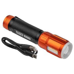 Rechargeable LED Flashlight with Worklight, 500 Lumens, 5 Modes