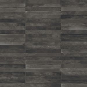 Sedona Charcoal 1-7/8 in. x 17-3/4 in. Porcelain Floor and Wall Tile (8.288 sq. ft./Case)