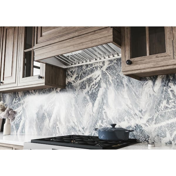 Monsoon I 48 in. 1200 CFM Insert Mount Range Hood with LED Light in Stainless Steel