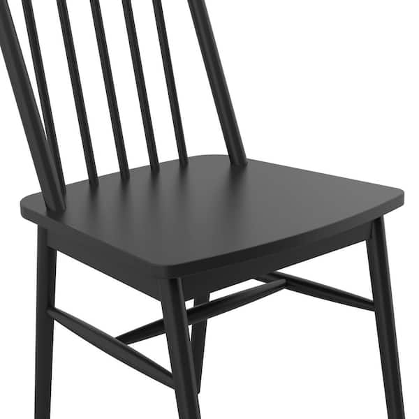 Black timber dining discount chairs