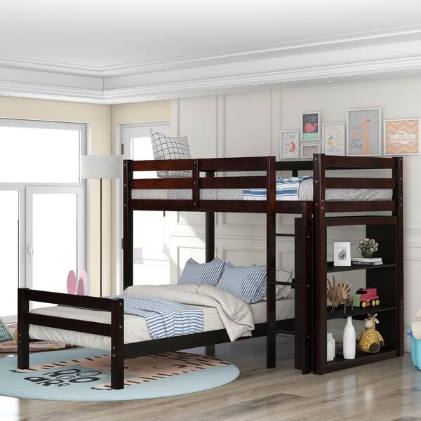 l shaped quad bunk beds