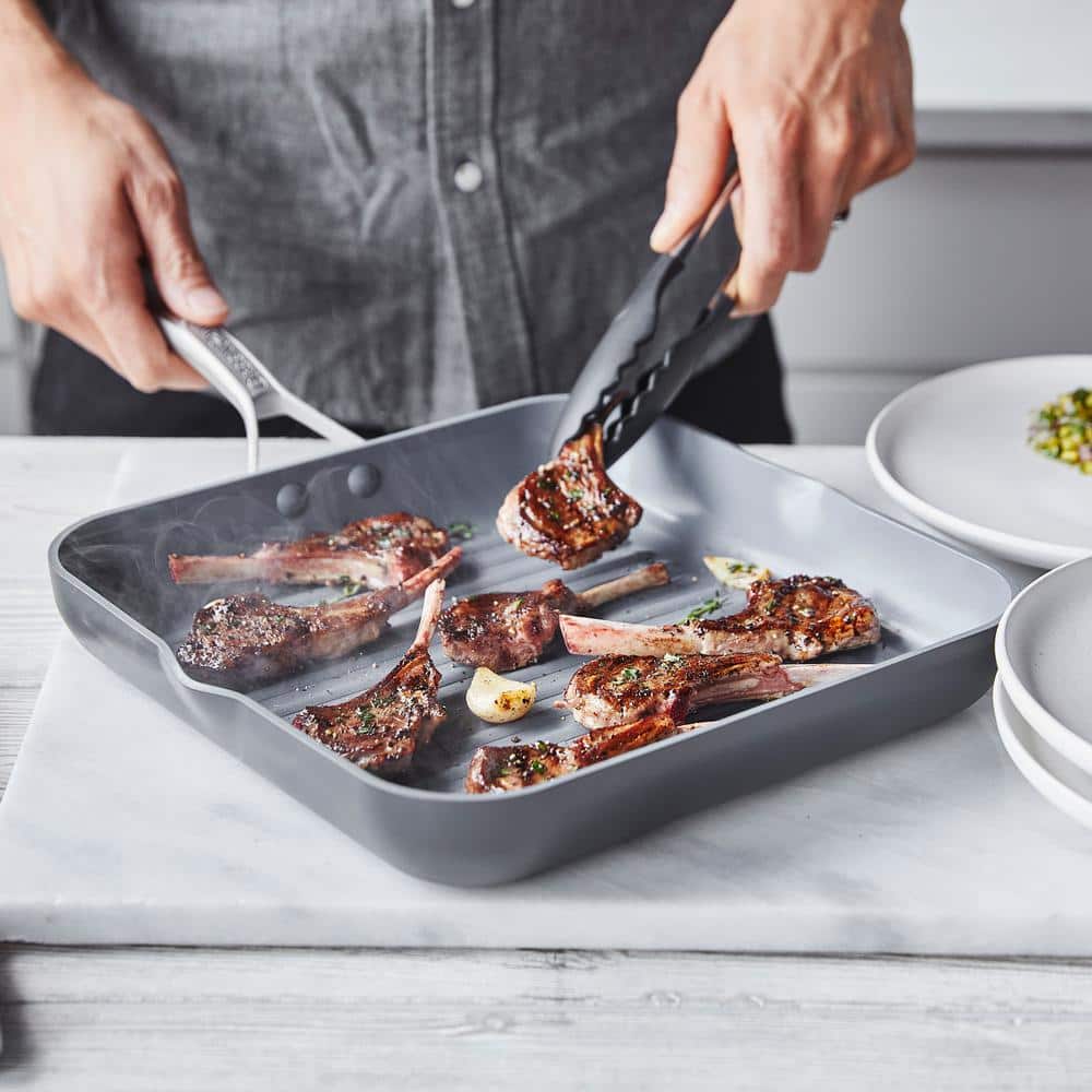 11" Black Aluminum Ceramic Nonstick Griddle Pan