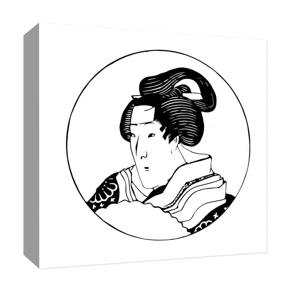 ''Oriental Custom II'' Canvas Abstract Wall Art 15 in. x 15 in.