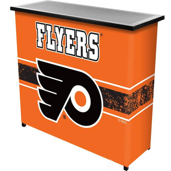 Unbranded Philadelphia Flyers Logo Orange 36 in. Portable Bar