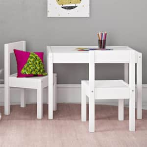 Wylie 3-Piece White Kiddy Table Chair Set
