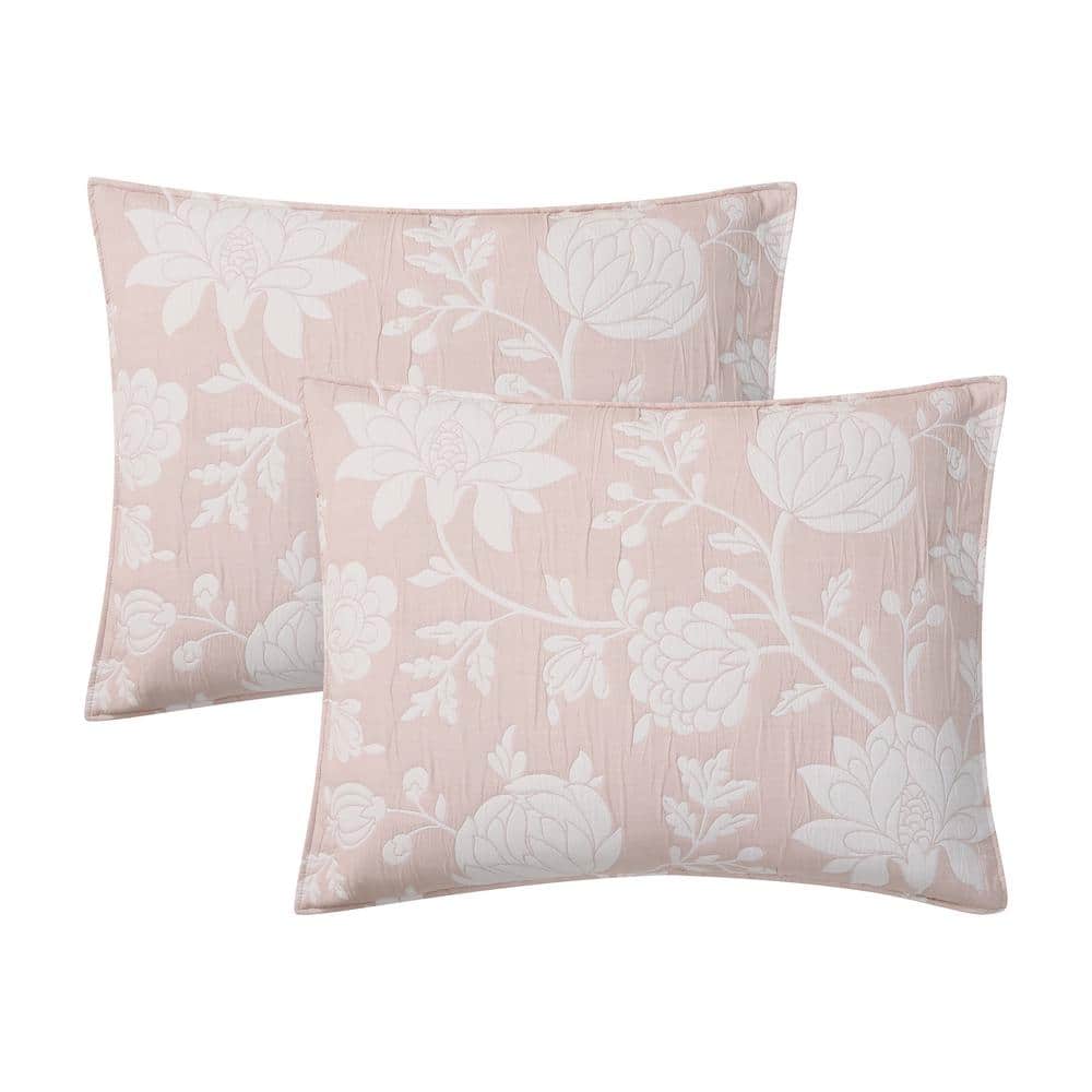 Rosewood Estate Pink Floral Cotton Blend Quilt Set