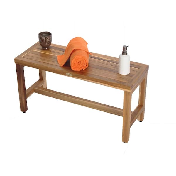 Ecodecors earthyteak classic teak shower bench sale