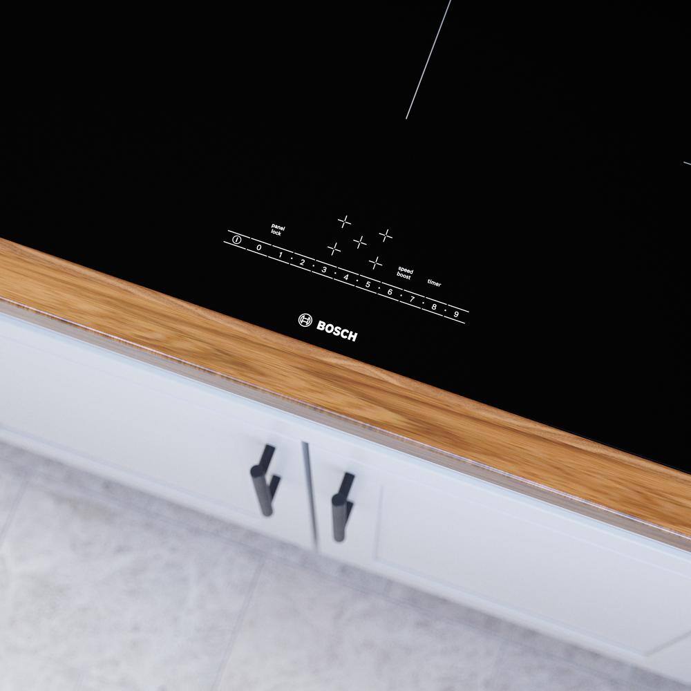36" Frameless Black Induction Cooktop with 5 Elements