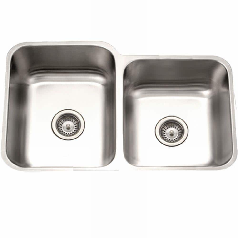 Eston 31.25'' Stainless Steel Double Bowl Undermount Kitchen Sink