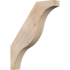 3 1/2''W x 22''D x 26''H Funston Smooth Knee Brace, Douglas Fir