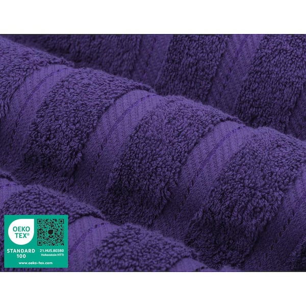 4 Piece Extra Large Bath Towel Set - 35x70 - Purple - Super Highly  Absorbent