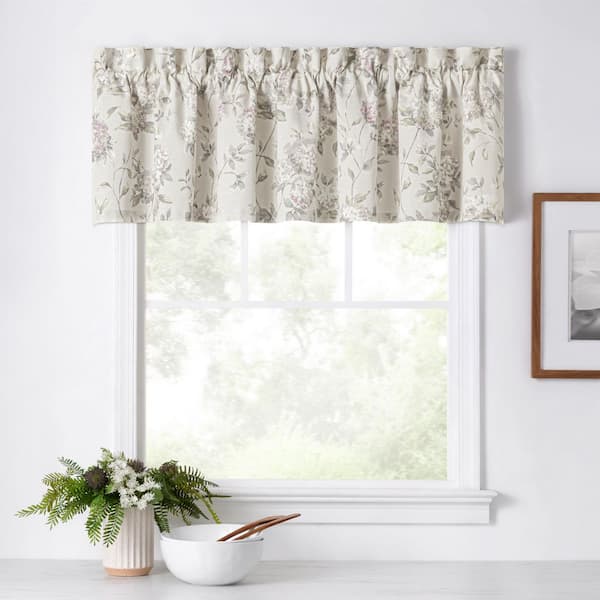 Ellis Curtain Abigail 15 in. L Polyester/Cotton Tailored Valance in Lilac