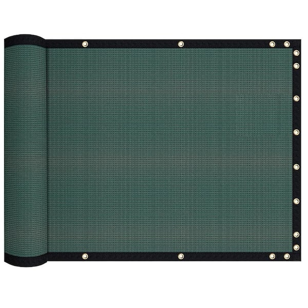 4 ft. x 50 ft. Privacy Screen Fence Green 90% Blockage Mesh Shade Net for Garden Wall Chain Link Fence