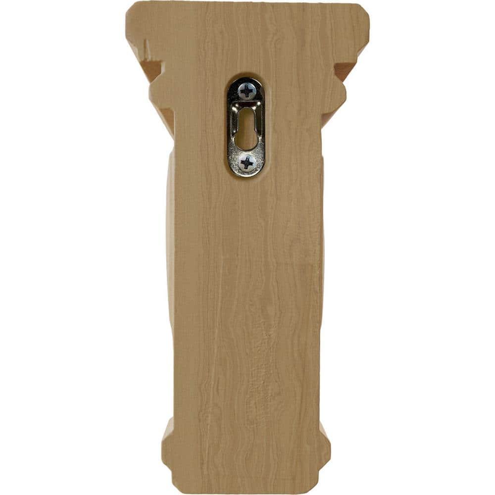 Small Unfinished Cherry Woodruff Wood Corbel, 4" x 4.75" x 8"