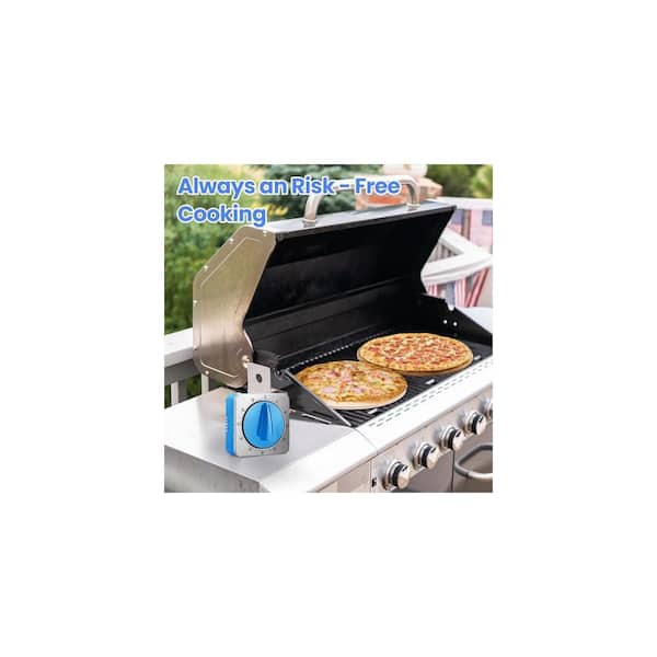 Lynzavix Mechanical Desk Kitchen Timer Blue Analog Display Cooking