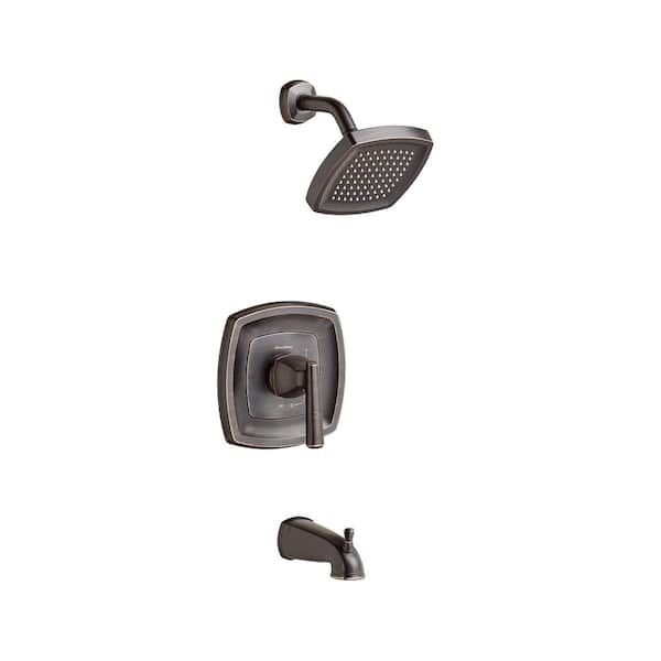 American Standard Edgemere 1-Handle Tub and Shower Faucet Trim Kit for Flash Rough-in Valves in Legacy Bronze (Valve Not Included)