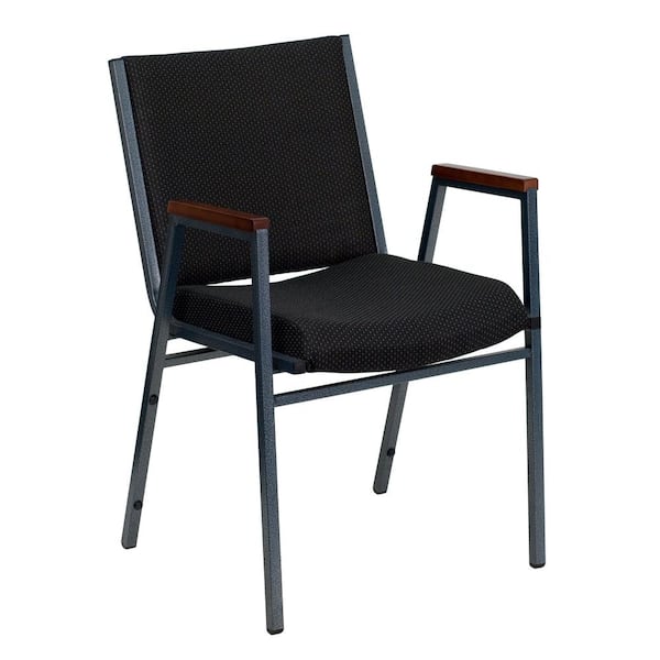 Carnegy Avenue Fabric Stackable Chair in Black