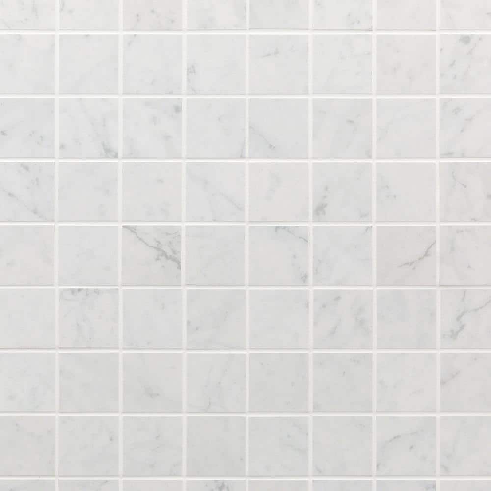 Grace Matte White Porcelain Mosaic Tile for Walls and Floors