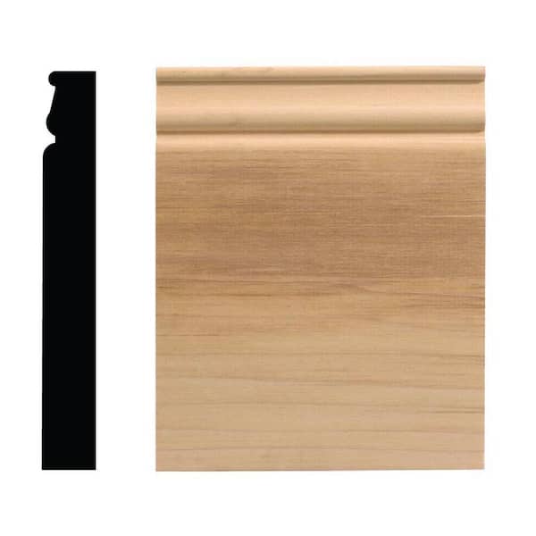 940PB 1-1/16 in. x 6-1/2 in. x 8 in. White Hardwood Plinth Block Moulding