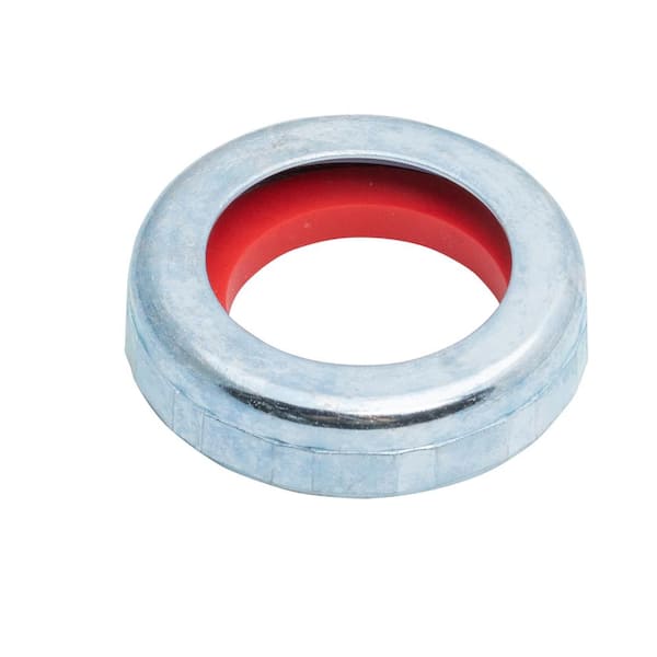 Oatey 1-1/2 in. x 1-1/4 in. Sink Drain Pipe Zinc Slip-Joint Nut and Rubber Reducing Washer