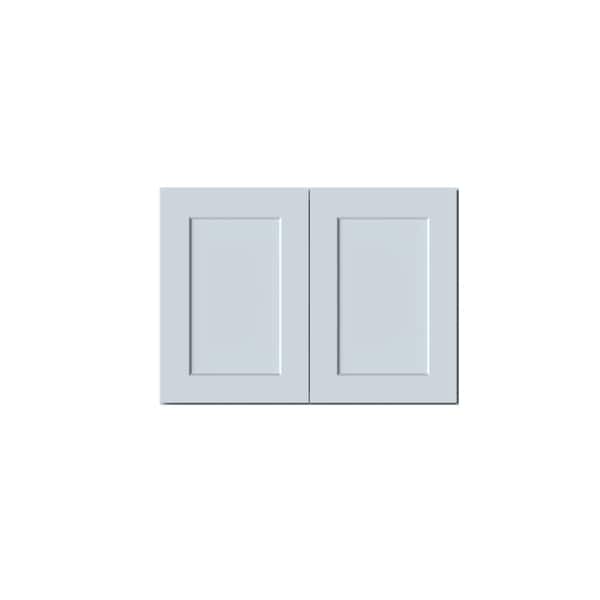 33 in. W x 12 in. D x 24 in. H Plywood Ready to Assemble Short Wall Kitchen Cabinet in Dove Gray w/ Full Overlay Design