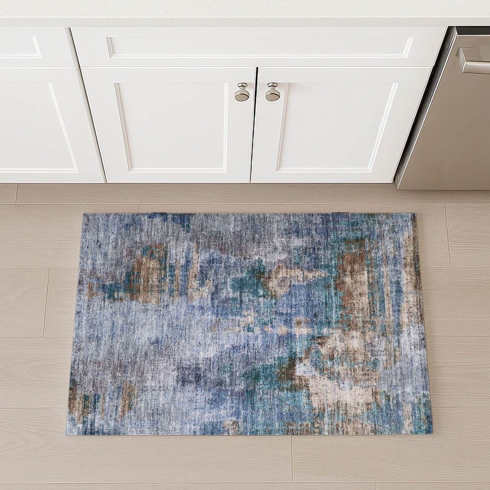 Chantille Machine Washable Indoor/Outdoor Abstract ACN2300 Blue 2 ft. x 3 ft. Accent Rug price history on PriceWatchPro