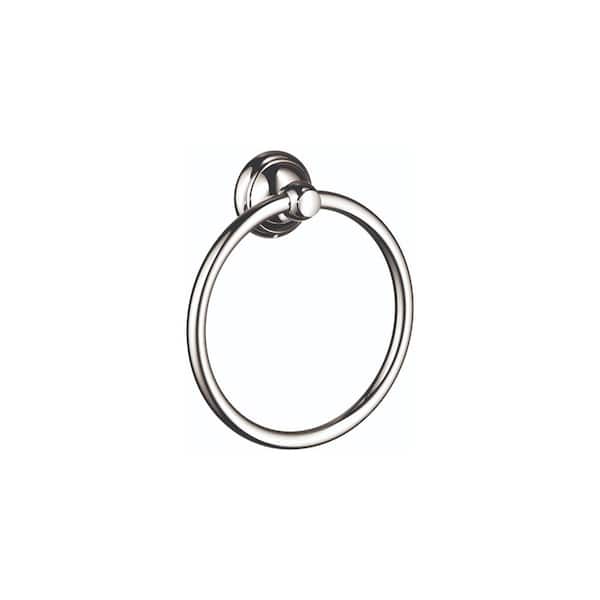 Hansgrohe C Towel Ring in Polished Nickel