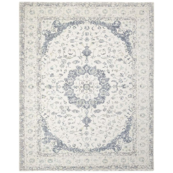 Leena Transitional Ivory 8 ft. x 10 ft. Hand Loomed Area Rug