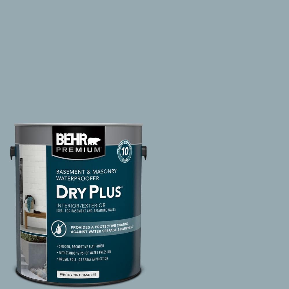 1 gal. #BW-54 Steely Blue Flat Interior/Exterior Dry Plus Basement & Masonr