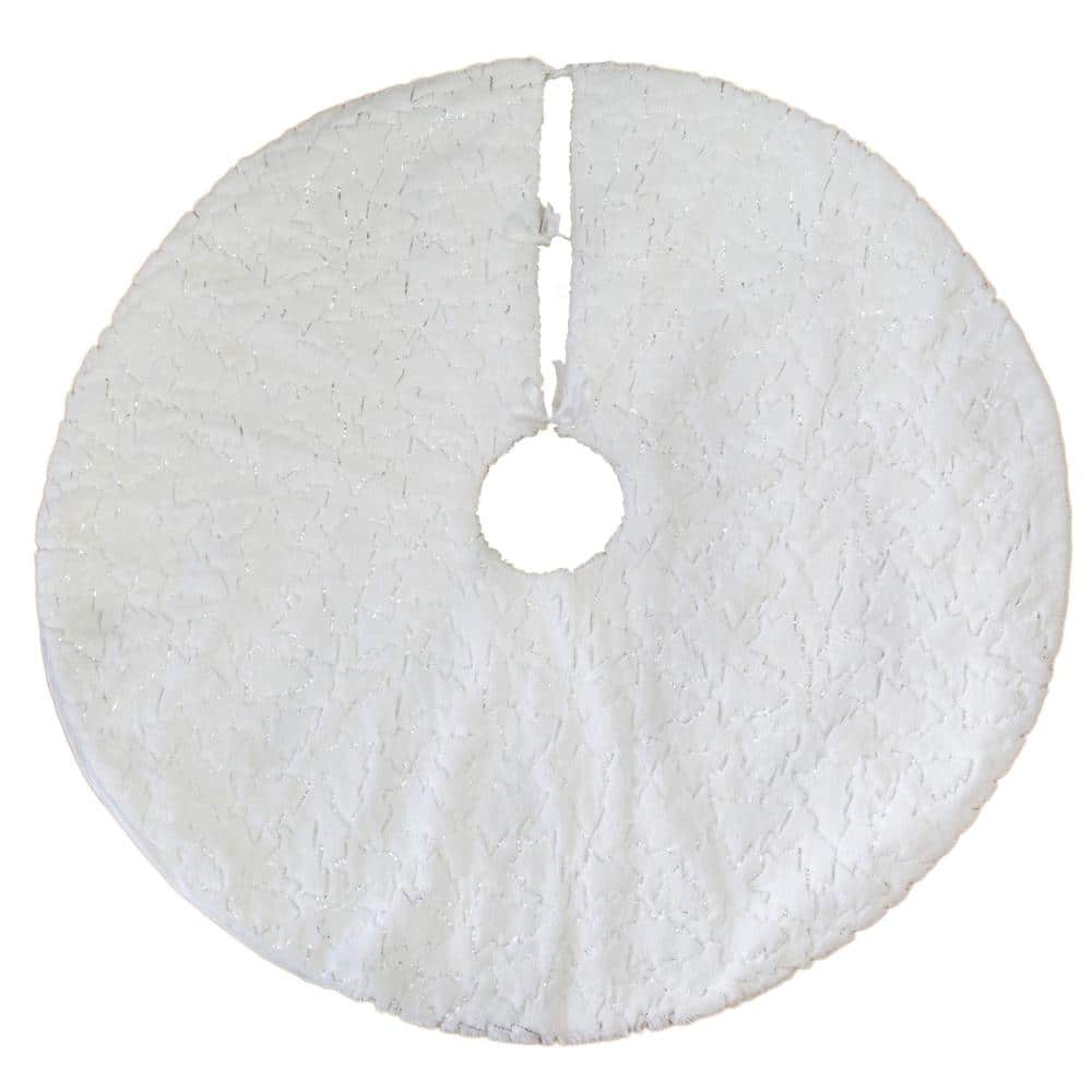 Belle 50 in. White Christmas Tree Skirt price history on PriceWatchPro