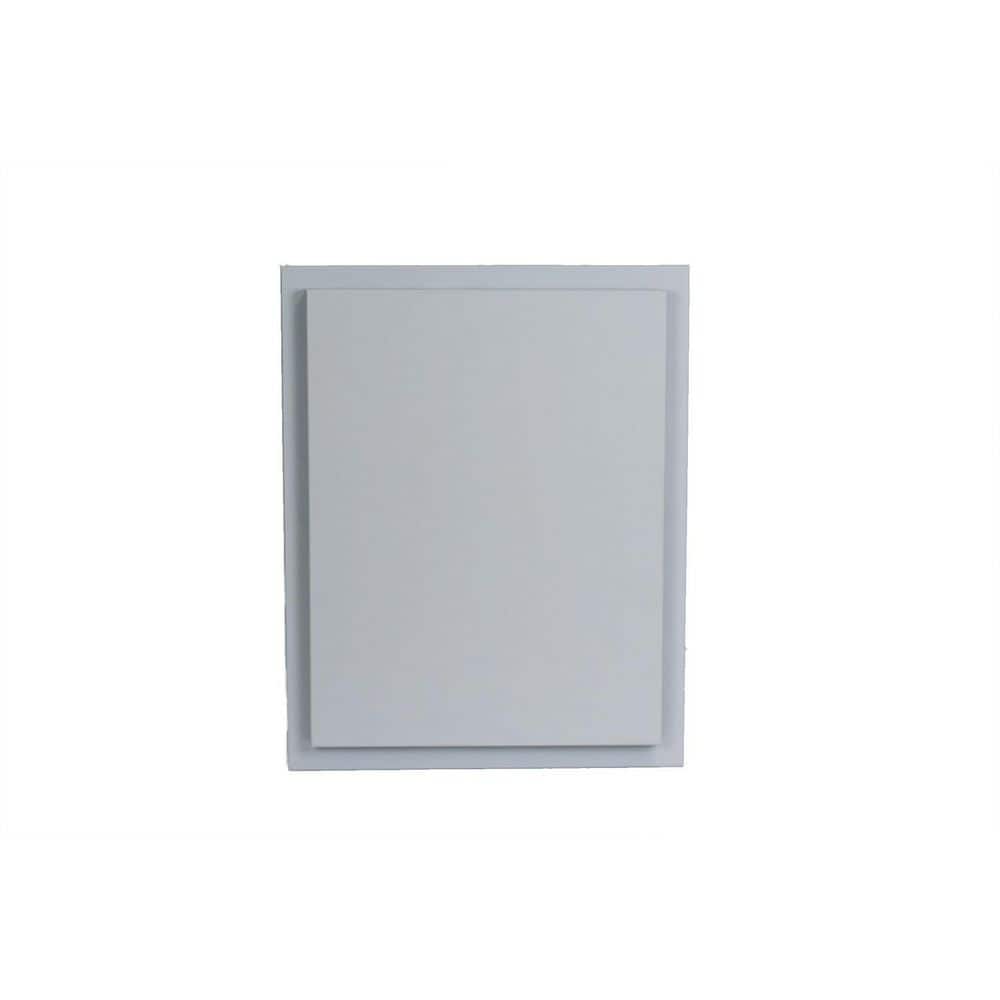 Tupelo 15.5 in. W x 21.5 in. H Primed Gray Recessed Medicine Cabinet without Mirror price history on PriceWatchPro
