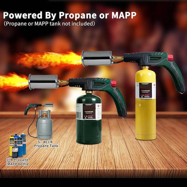 JFVKAF Propane Metal Black Grill Torch Charcoal Starter Kitchen