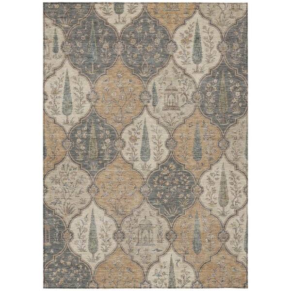 Chantille Machine Washable Indoor/Outdoor Abstract ACN3018 Dune 10 ft. x 14 ft. Area Rug