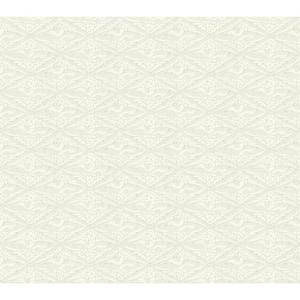 Beige High Society Wallpaper, 27-in by 27-ft