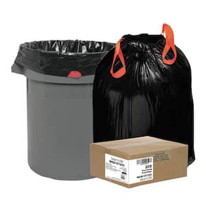 30 Gal. 1.2 mil 30.5 in. x 33 in. Heavy-Duty Black Trash Bags (25-Bags/Roll, 8-Rolls/Box)