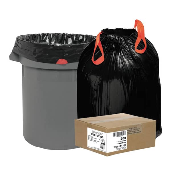 120 Count Ultra Flex Large Black Trash Bags 33 Gallon Heavy Duty Garbage  Bags