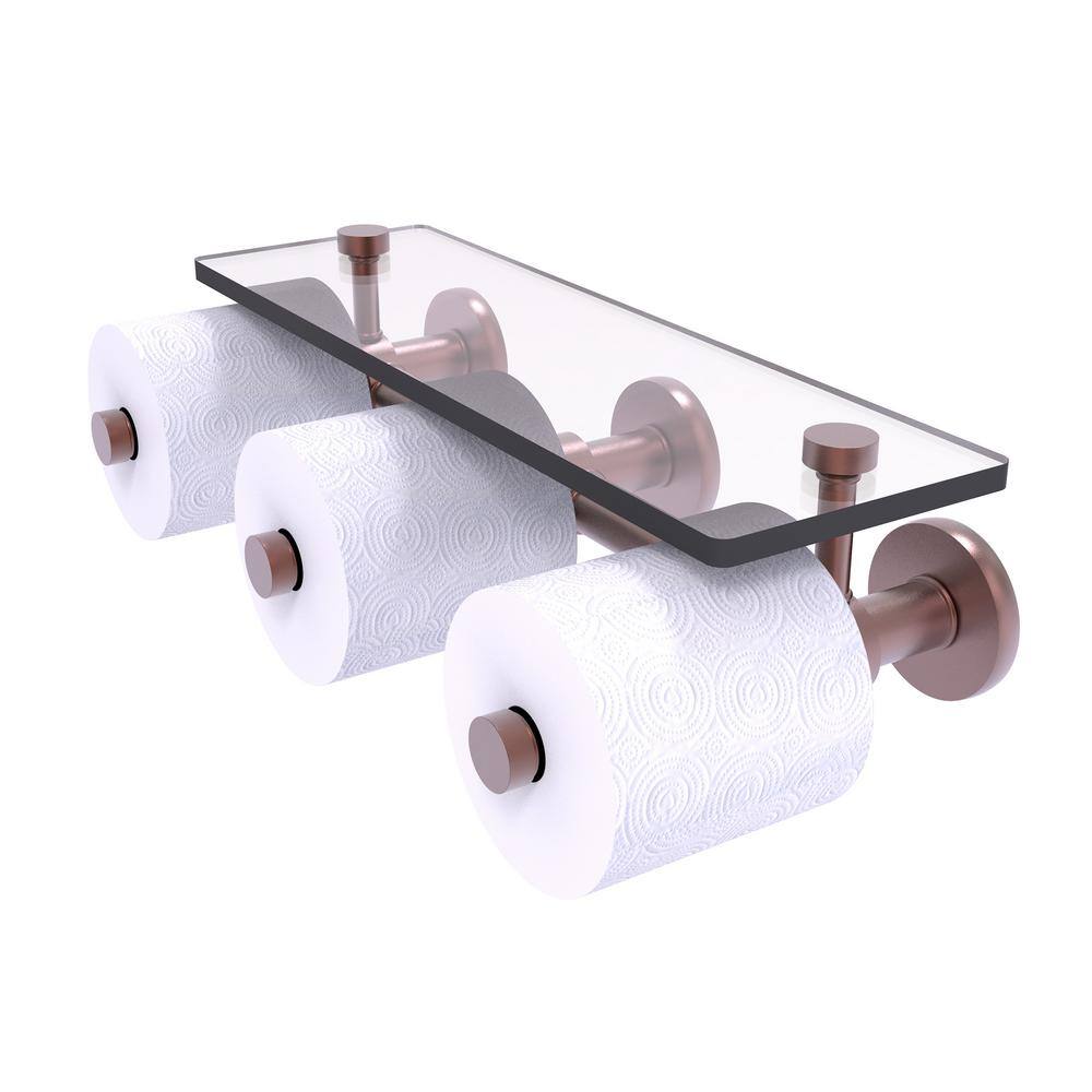 thumbnail image 2 of Allied Brass Prestige Regal Oil Rubbed Bronze Wall Mount Double Post Toilet Paper Holder 3 Rolls 2 of 13