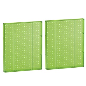 20.25 in H x 16 in W Pegboard Green Styrene One Sided Panel (2-Pieces per Box)