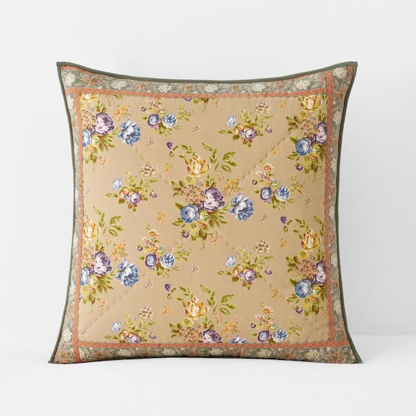 The Company Store Company Cotton Multi Bettina Patchwork Quilted Cotton Euro Sham