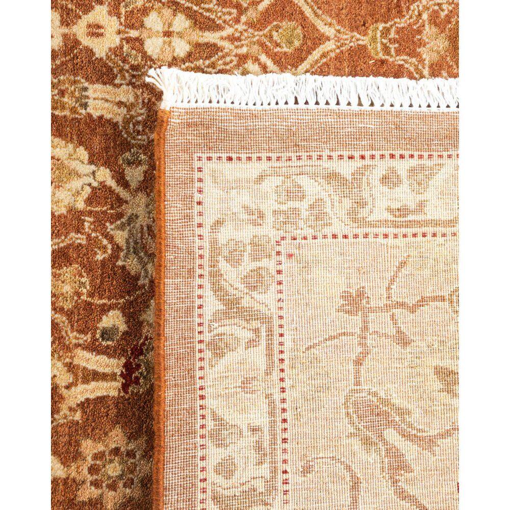 Handmade Brown Wool 8' x 10' Traditional Area Rug