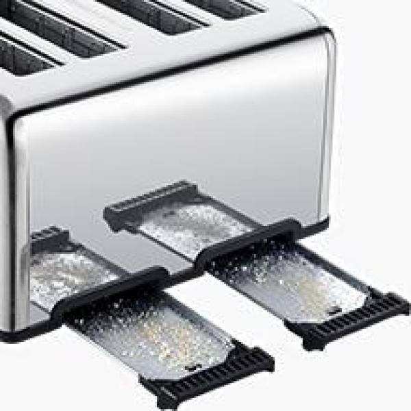 Evoloop Toaster 4 Slice, Stainless Steel Bread Toasters, 6 Bread Shade  Settings, Black 