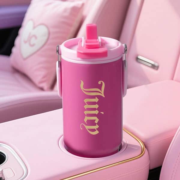 juicy JUICY COUTURE Flip Fusion 40 oz. Hot Pink Stainless Steel Screw